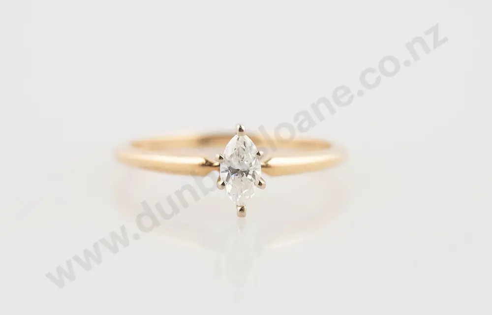 14ct Diamond Soitaire Ring Image 1++
