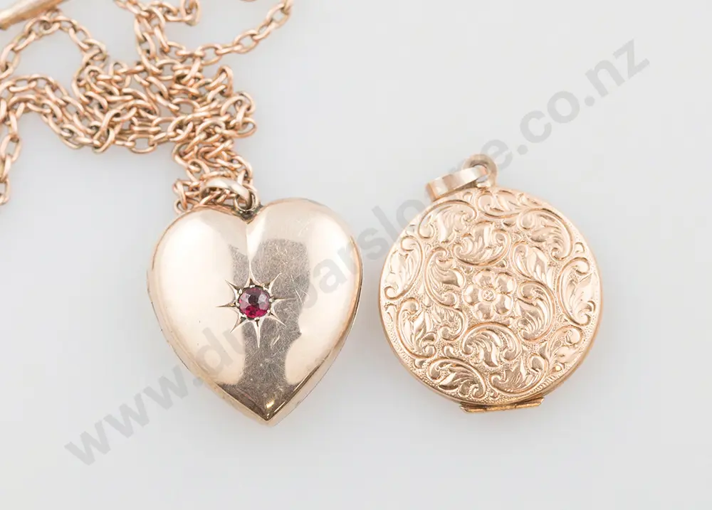 Two 9ct Lockets Image 1++