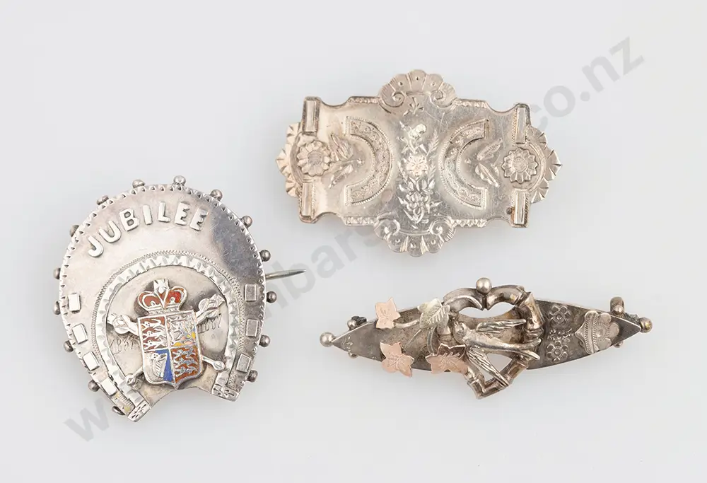 Two Vict S/S Target Brooches Image 1++
