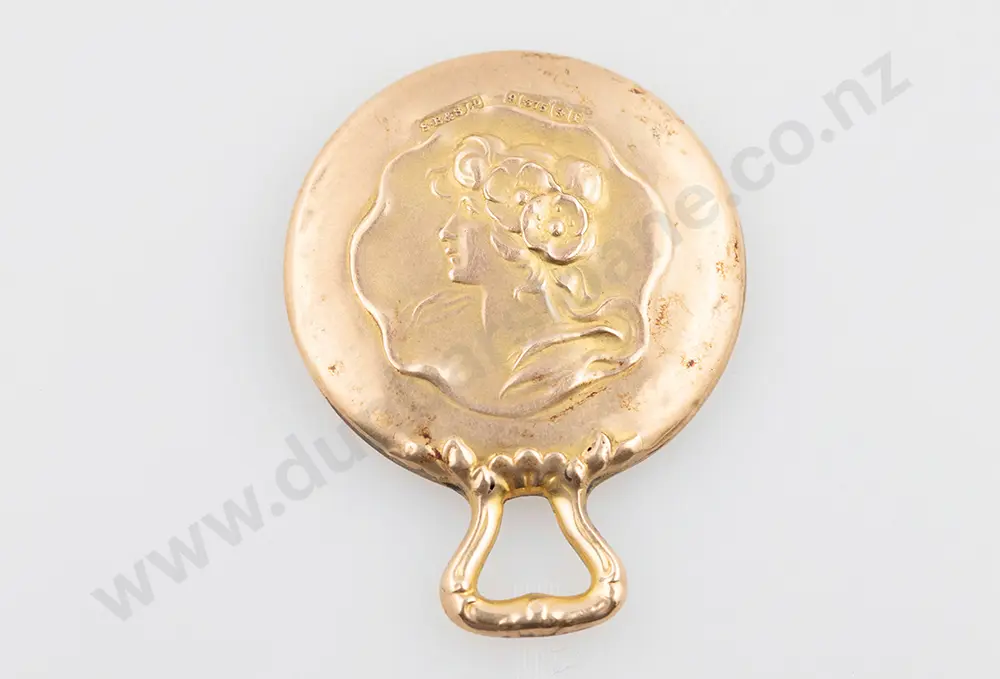 Art Nouveau 9ct Purse Mirror Image 1++