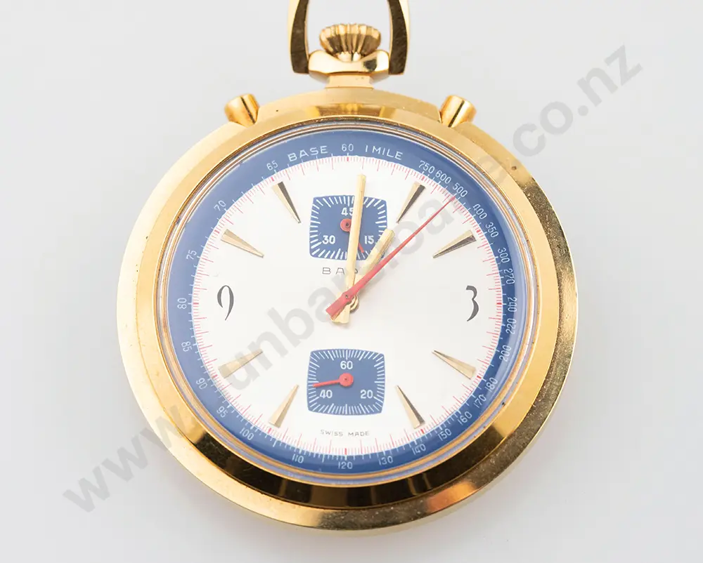 c1970's Baz Chronograph Pocket Watch Image 1++
