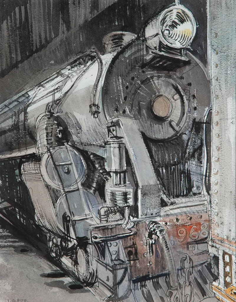 Ivy Fife - Engine in Shed (KB 968) Image 1++