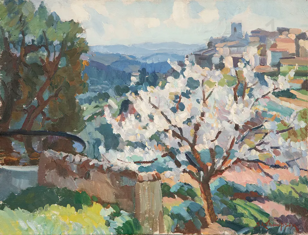 Sydney Lough Thompson - Arbre en Fleurs St Jeannet Image 1++