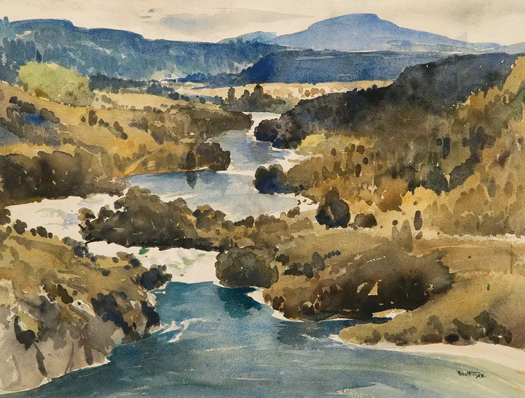 Peter McIntyre - Aratiatia Rapids Image 1++