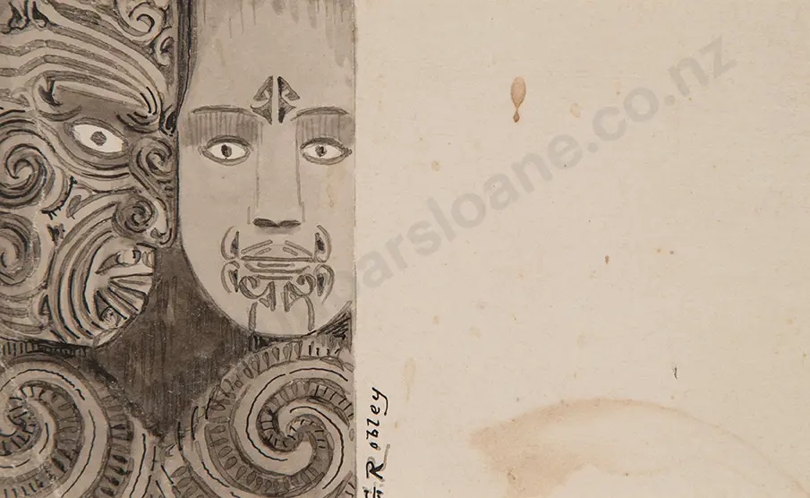 Horatio Gordon Robley - Three Watercolour Studies (3) Image 1++