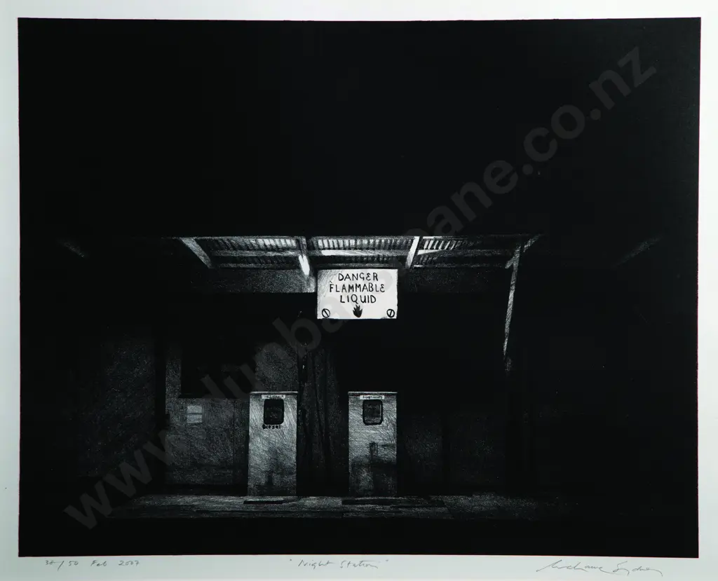 Grahame Sydney - Night Station Image 1++