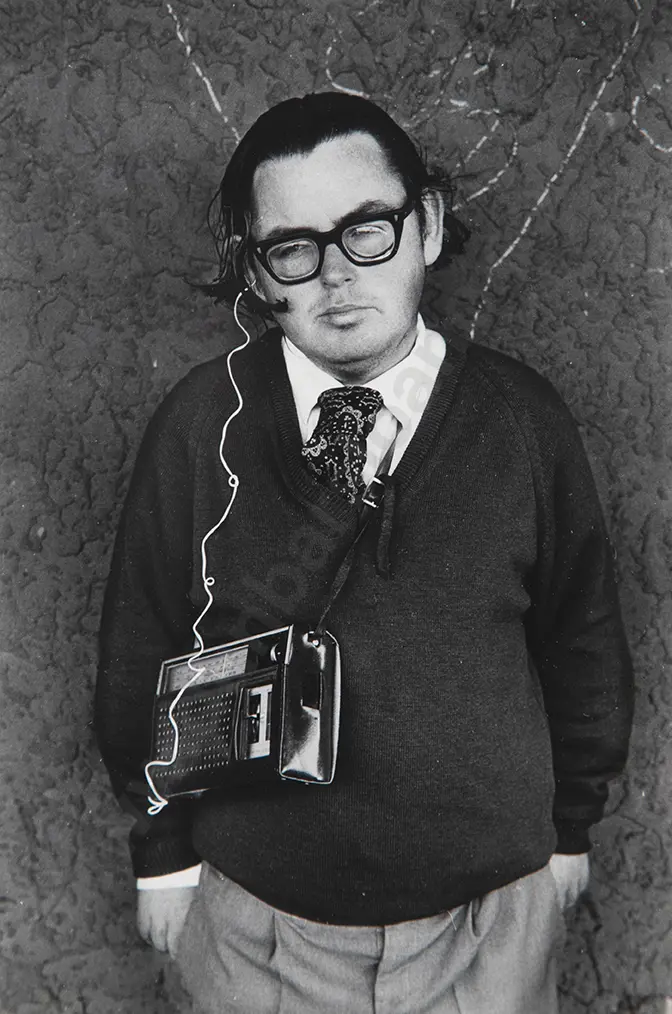 Glenn Busch - Man with a Transistor Radio 1973 Image 1++