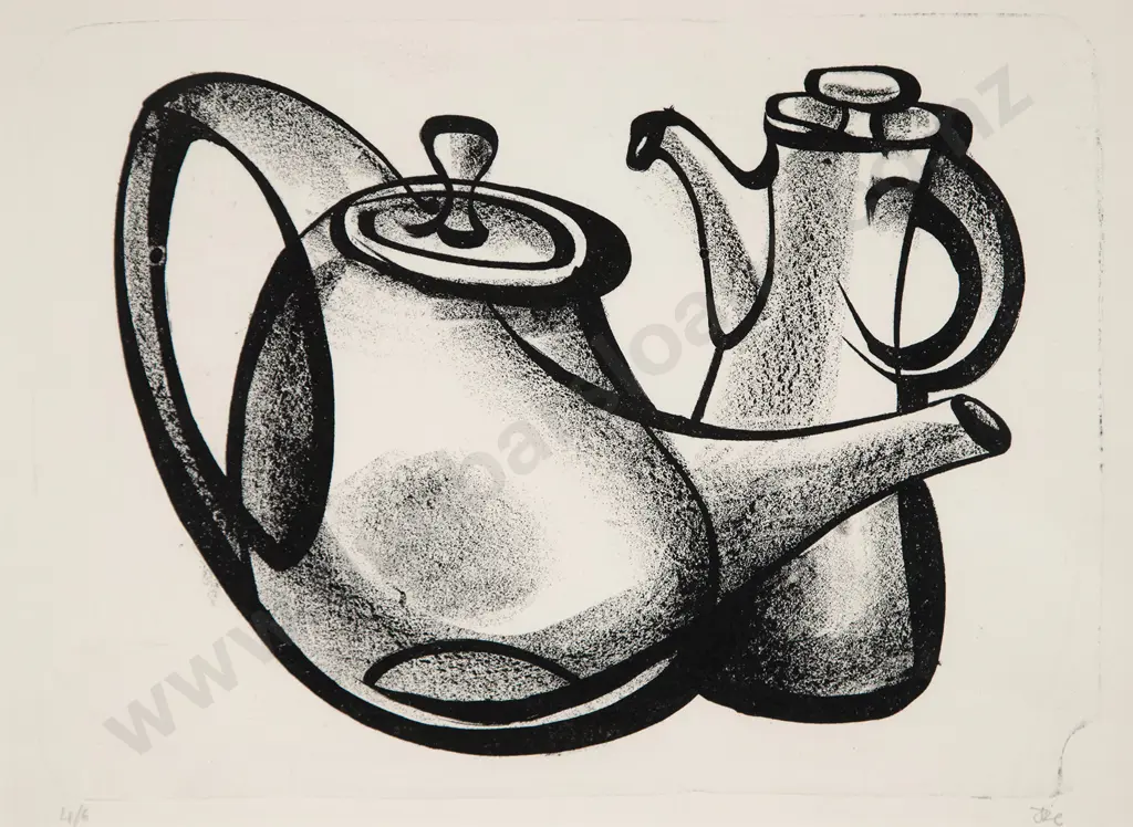 Roy Cowan - Still Life with Coffee and Teapots Image 1++