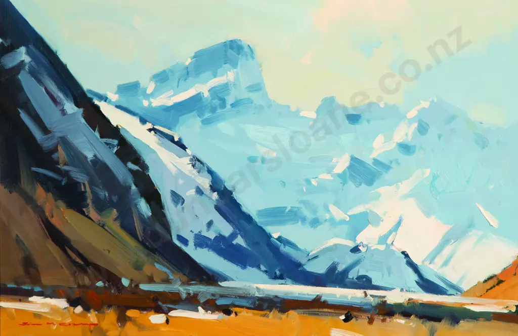 John Crump - Winter Fall Mt Sefton Image 1++