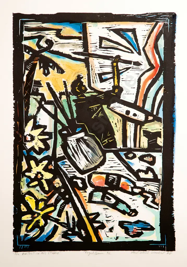 Nigel Brown - The Artist in his Studio Image 1++