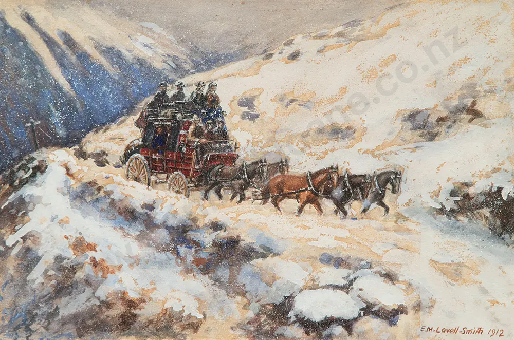 E. M. Lovell-Smith - Cobb & Co Coach Image 1++