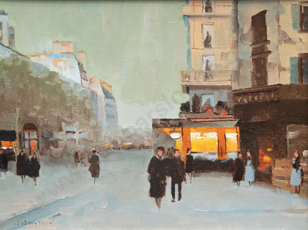 R B Watson - Left Bank, Paris Dusk Image 1++
