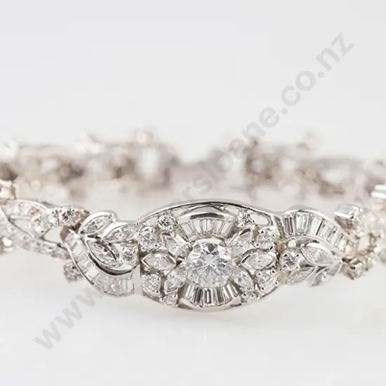 All Platinum 161stone Diamond Bracelet