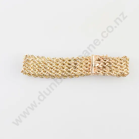 14ct Rope Twist Link Bracelet