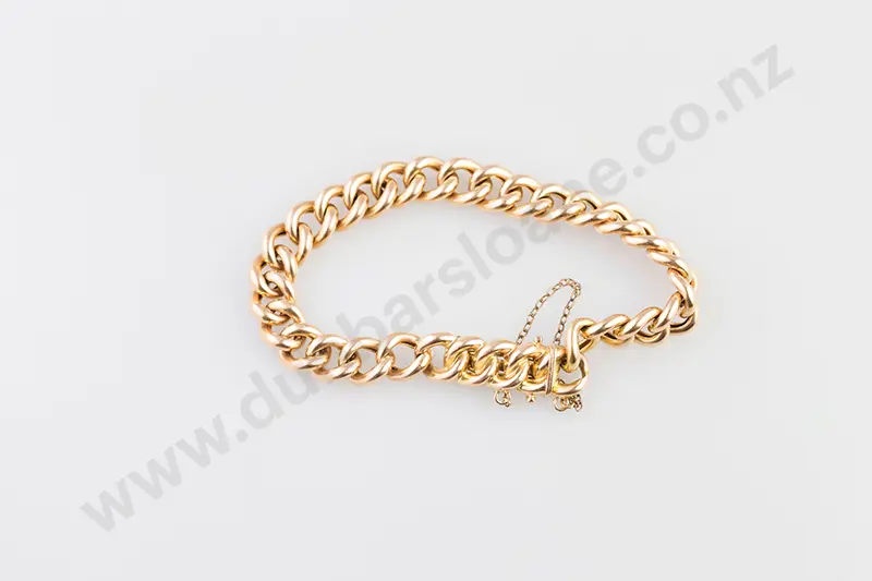 15ct Hollow Curb Link Bracelet Image 1++