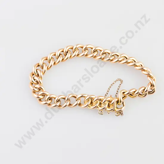 15ct Hollow Curb Link Bracelet