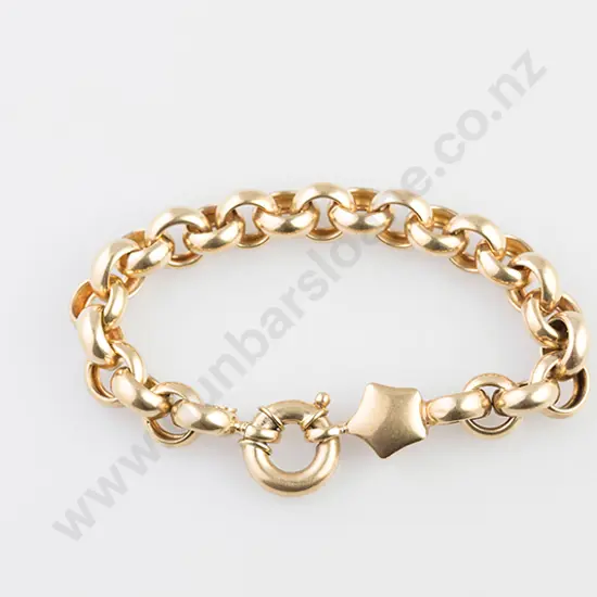 9ct Large Trace Link Bracelet