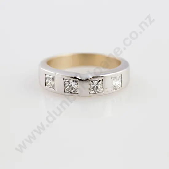 18ct White Gold Four Stone Diamond Ring