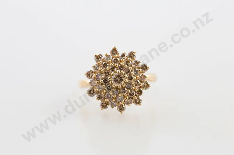 9ct 41stone Diamond Cluster Ring Image 1++
