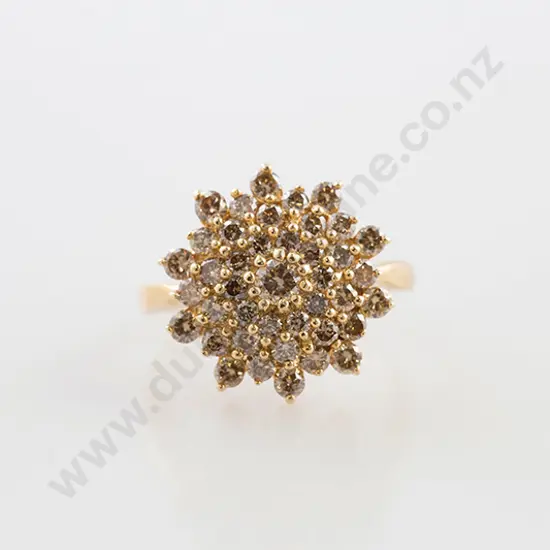 9ct 41stone Diamond Cluster Ring