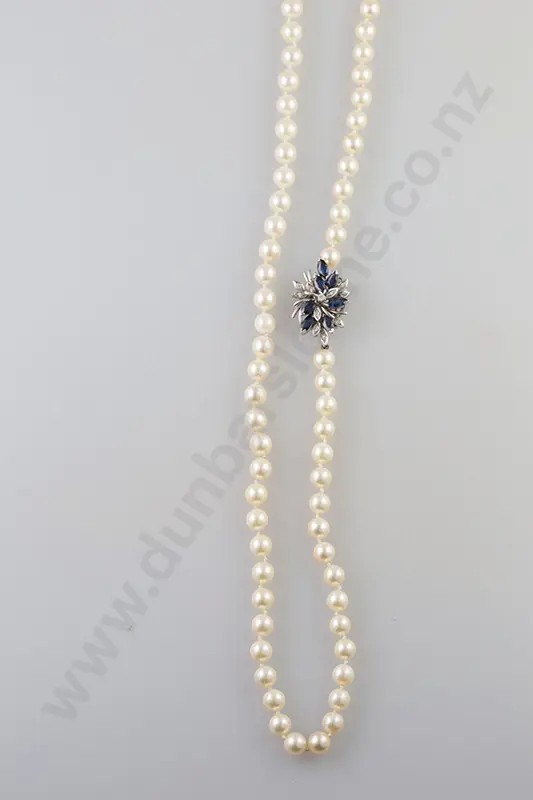 Single Strand Cultured Pearl Necklace Image 1++