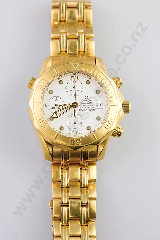 C1995 18ct Gents Omega Seamaster Professional Chronometer Image 1++