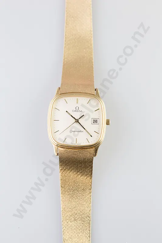 14ct Gents Omega Seamaster Wrist Watch Image 1++