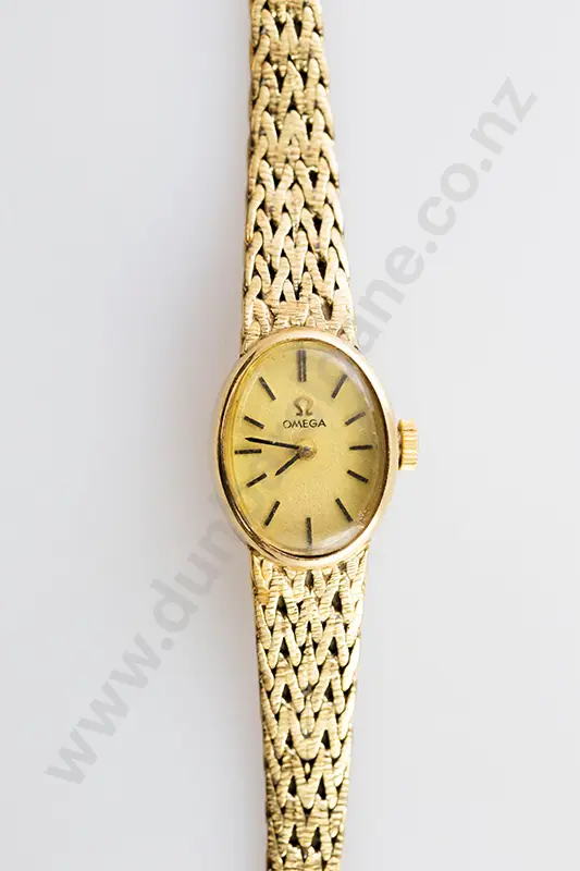 14ct Ladies Omega Dress Wrist Watch Image 1++