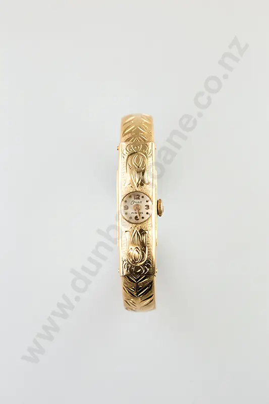 Vintage 18ct Onsa Ladies Wrist Watch Image 1++