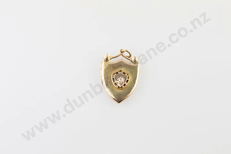 Late Victorian 9ct Shield Photo Locket Image 1++