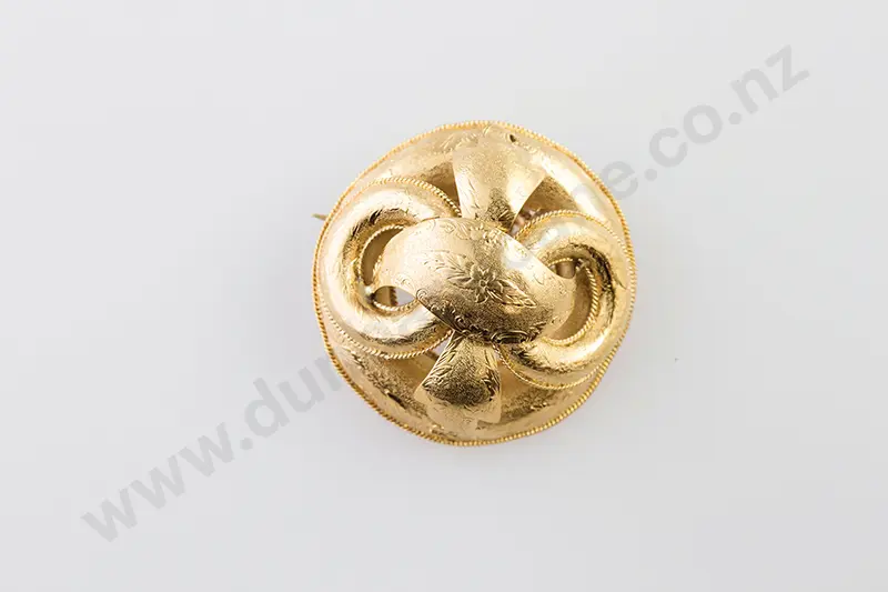 Victorian 18ct Target Brooch Image 1++