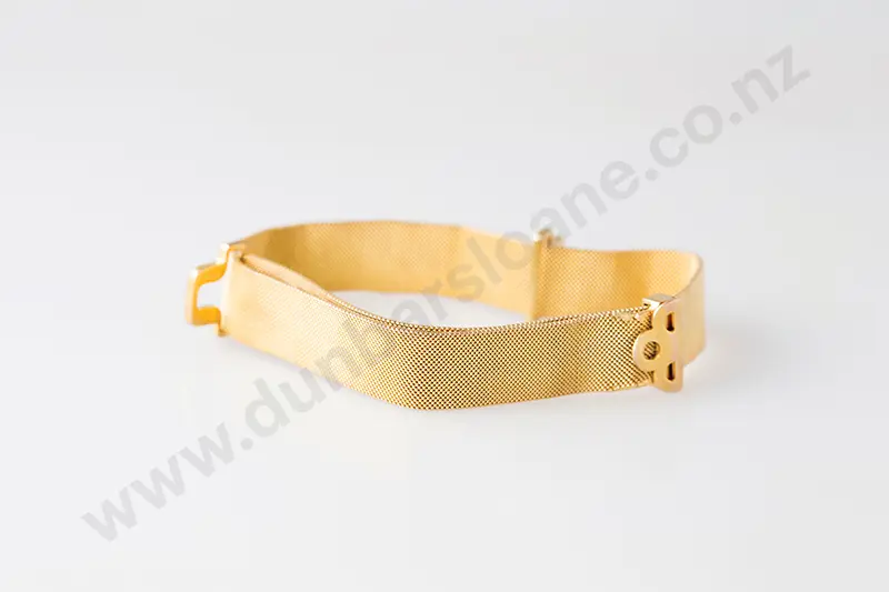 Early C20th Fine Mesh Strap Bracelet Image 1++