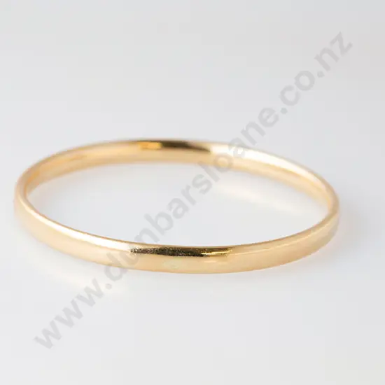 9ct Plain Bangle