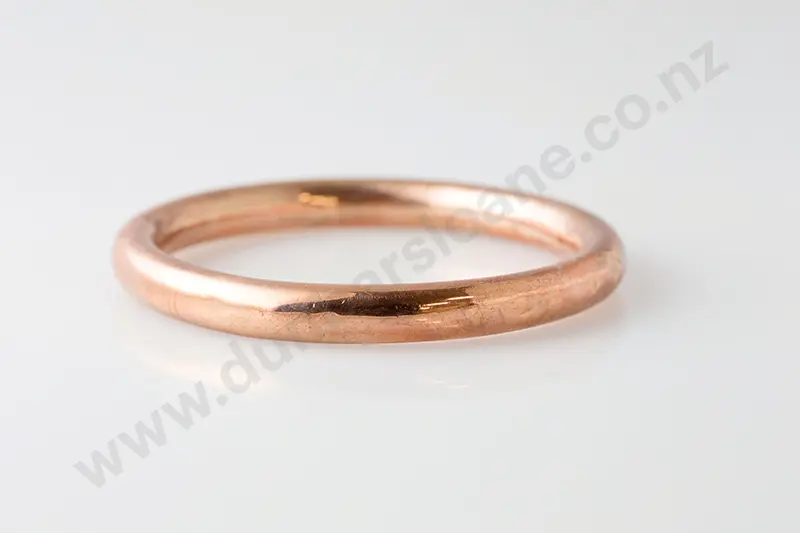 9ct Plain Hollow Bangle Image 1++