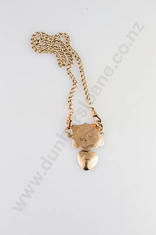 9ct Curb Link Watch Chain Image 1++
