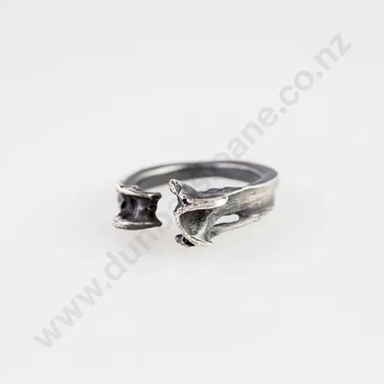 .925 Silver Sculptured 'Bone' Ring
