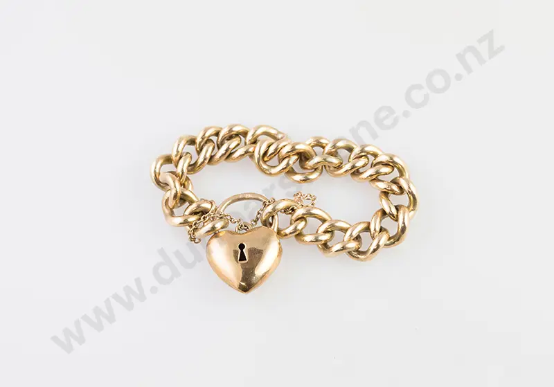 9ct Heavy Curb Link Bracelet Image 1++
