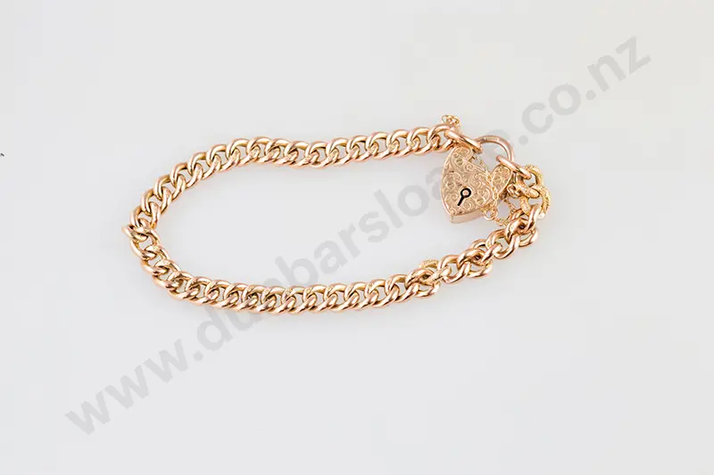 9ct Curb Link Bracelet Image 1++