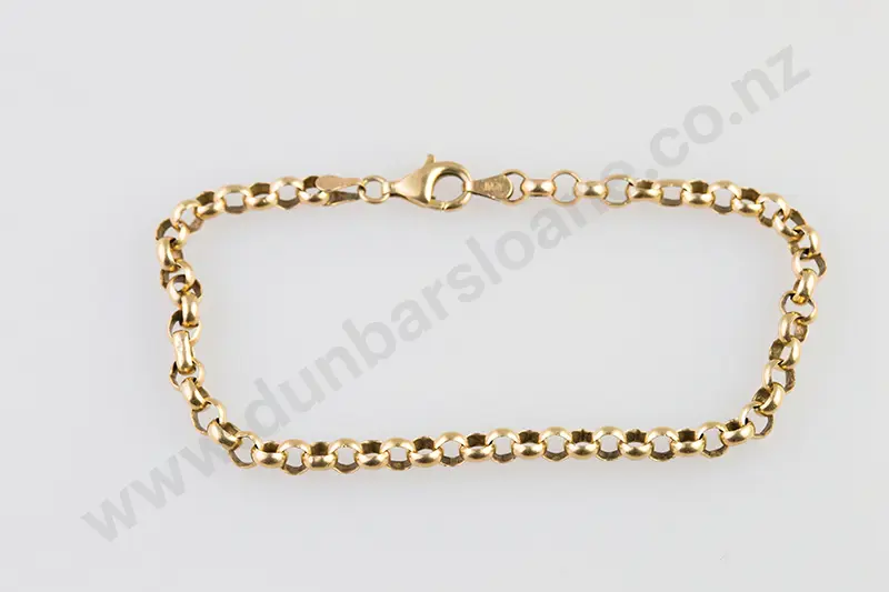 9ct Trace Link Bracelet Image 1++