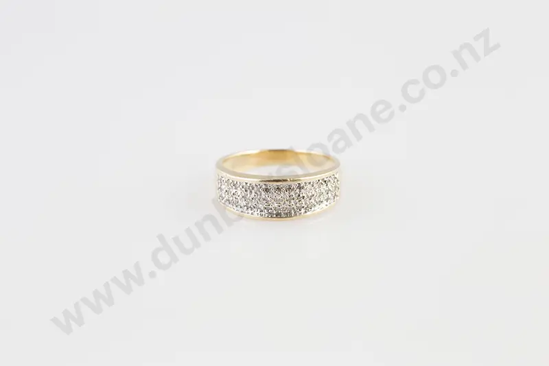 9ct Multiple Diamond Band Ring Image 1++
