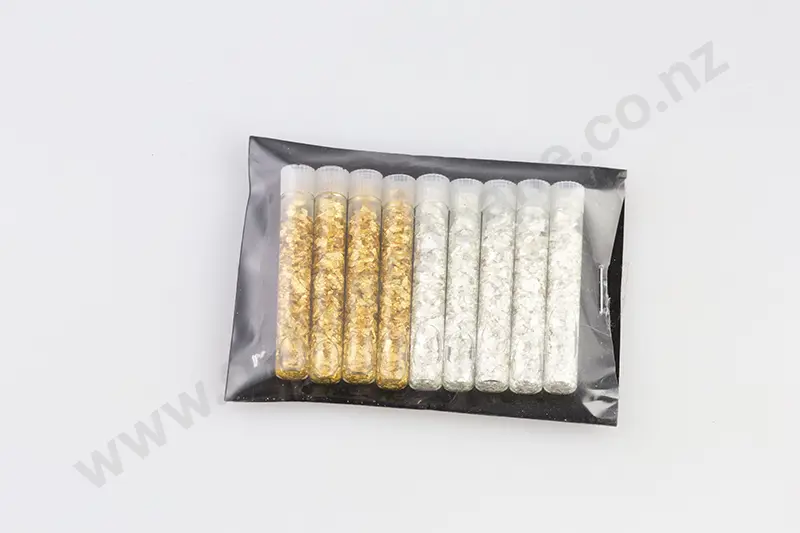 Gold and Silver Flakes Image 1++