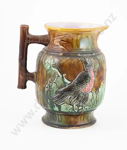Late Victorian Large Majolica Water Jug Image 1++