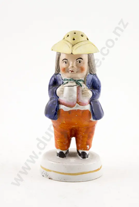Victorian Staffordshire Full Figure Toby Pepper Pot Image 1++