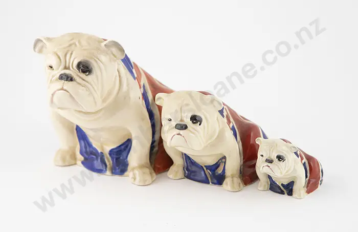 Set Three Royal Doulton British Bulldog Models Image 1++