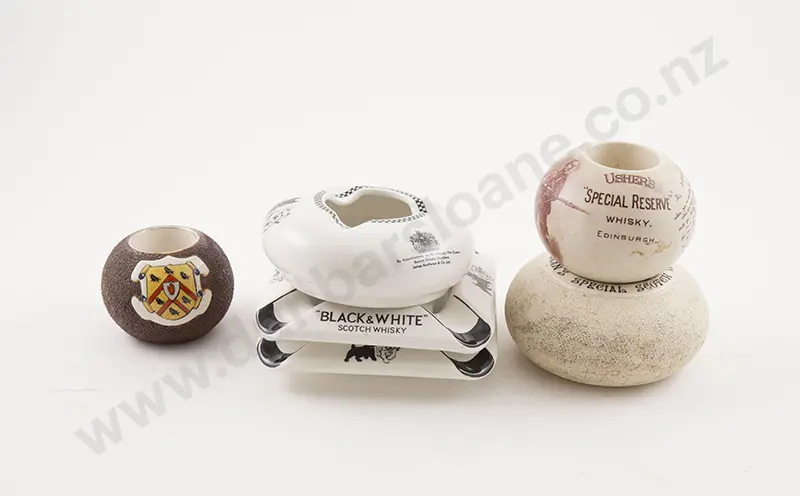 Collection Whisky & Other Advertising Vesta Strikers and Ashtrays (6) Image 1++
