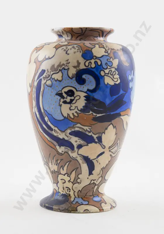 Bursley Ware Art Deco Ovoid Vase "Amstel" design by Frederick Rhead Image 1++