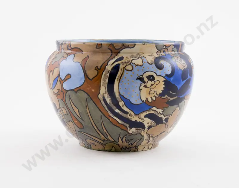 Bursley Ware Art Deco Jardiniere "Amstel" design by Frederick Rhead Image 1++