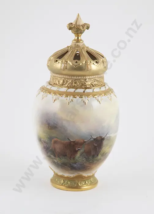 Royal Worcester Vase and Cover Image 1++