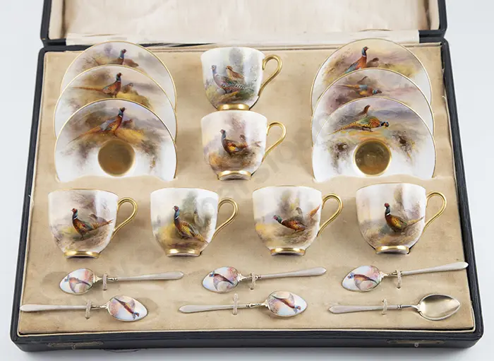 Cased Royal Worcester Demi-tasse Coffee Service Image 1++