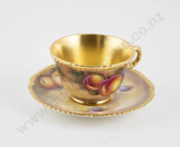 Royal Worcester Teacup and Saucer Image 1++